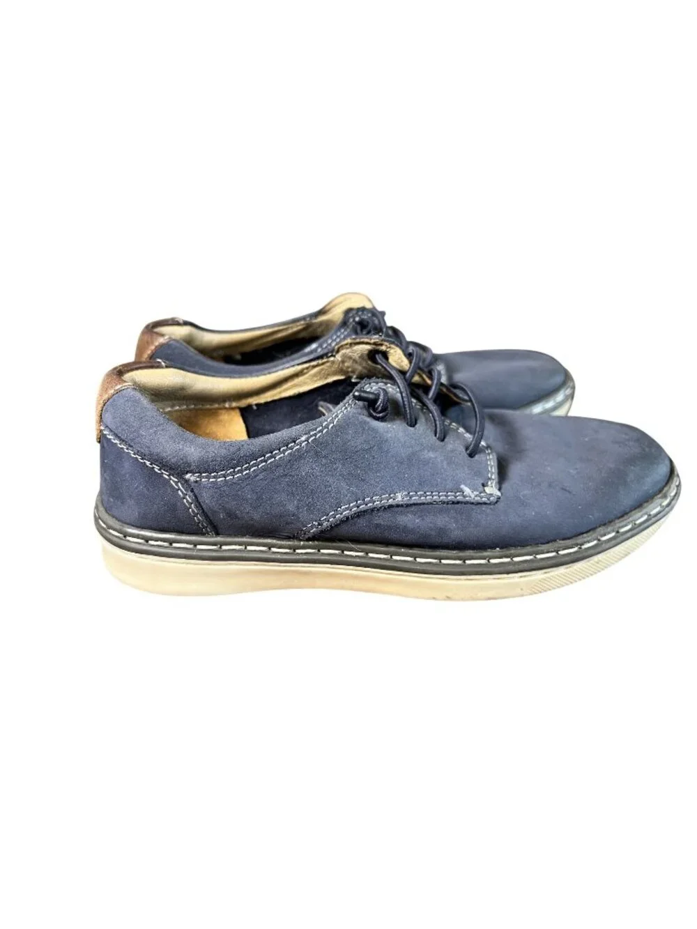 Johnston & Murphy Oxford Sneaker 11M‎ Blue Leather Preppy Classic Wedding